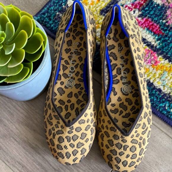 COPY - Rothys spotted leopard print round toe size 9 flat woman’s shoes - Picture 2 of 12
